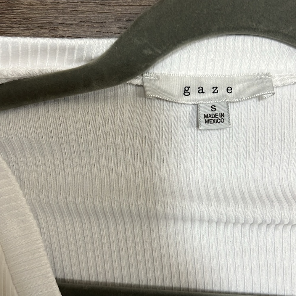Gaze crop sweater/ Small / white - Picture 3 of 5